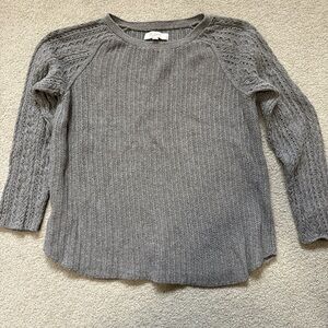 LOFT Charcoal Knit Women's Sweater